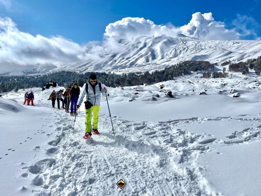 Piano Provenzana: Guided Mt. Etna Snowshoeing Trek - Weather can change the plan