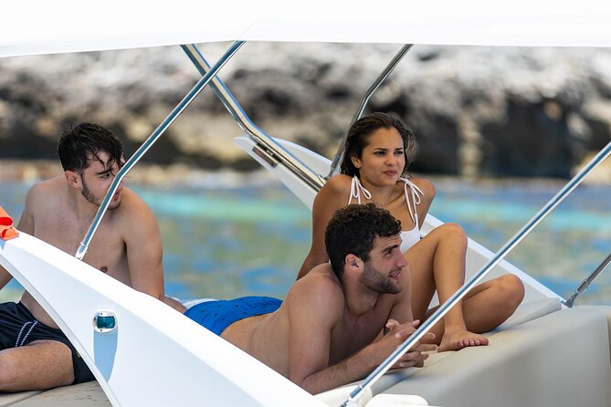 Private Boat Tour Palermo Mondello Capo Gallo Reserve 8 hours - Addaura Wave: a first hour in the sea