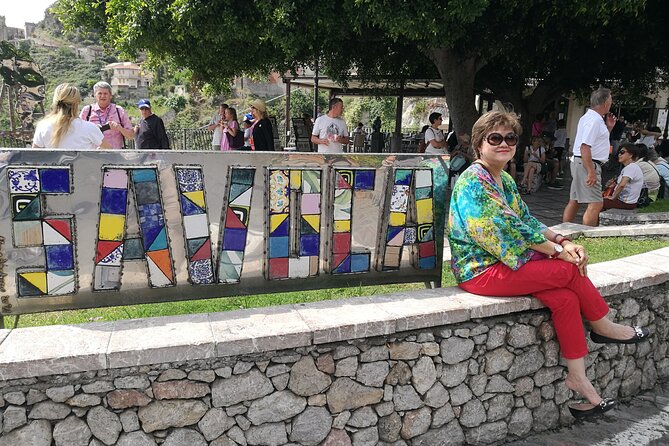 Private Tour Savoca, Taormina and Castelmola - The Isola Bella balcony photo stop
