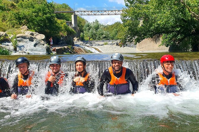 River Jumping Alcantara Gurne - From the base to the river in five minutes