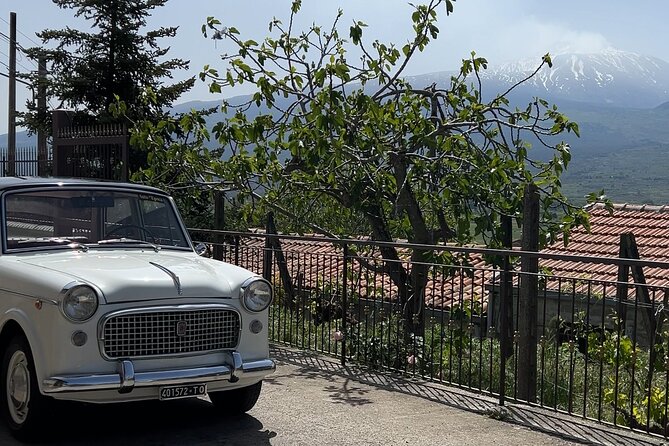 Romantic Dinner from Taormina with Vintage Car Tour - The aperitif and garden walk