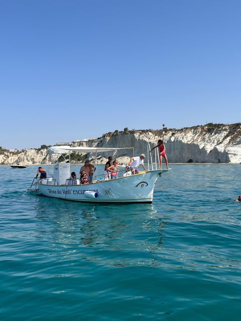 San Leone, Scala dei turchi: private aperitif on boat tour - Sunset, Prosecco, music, and the mood onboard