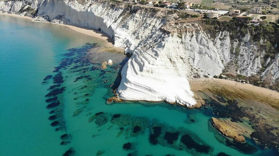Scala Dei Turchi: E-BIKE TOUR Hidden Beaches, Sea, Relaxation [+SNORKELING ] - Siculiana Marina and the long middle stretch