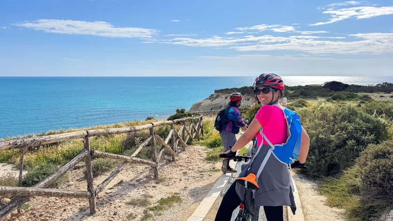 Scala Dei Turchi: E-BIKE TOUR Hidden Beaches, Sea, Relaxation [+SNORKELING ] - What the three-and-a-half hours really feels like