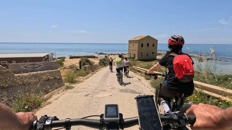 Scala Dei Turchi: E-BIKE TOUR Hidden Beaches, Sea, Relaxation [+SNORKELING ] - Scala dei Turchi, seen from the road and sea