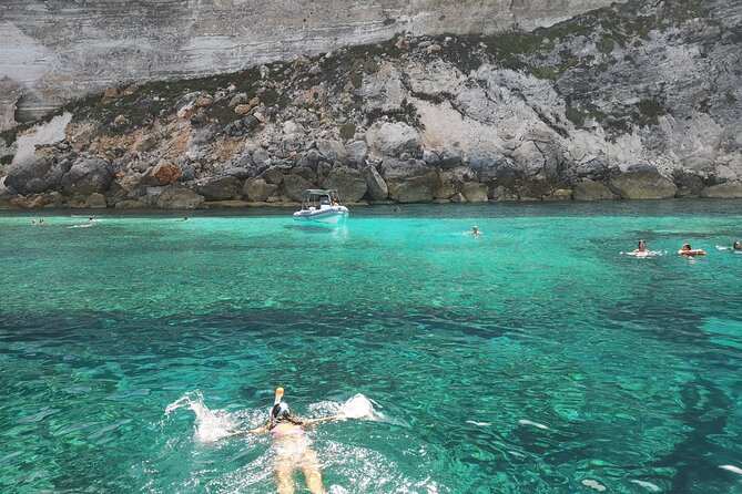 SciatumiaDay boat tour to Lampedusa with typical lunch - Capo Ponente and the visible shipwreck