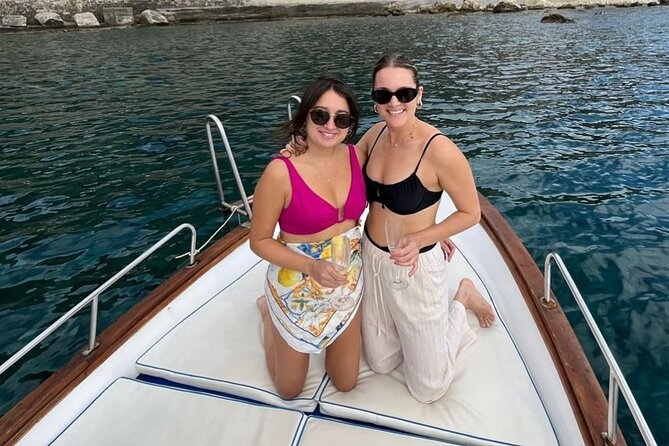 Sicilian wine tasting on the boat in Taormina - Wine, Prosecco, and a Sicilian snack board