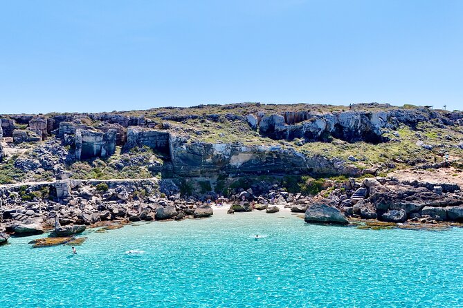 Small Group Dinghy Tour Favignana and Levanzo from Trapani - Bue Marino combines turquoise water with old quarries