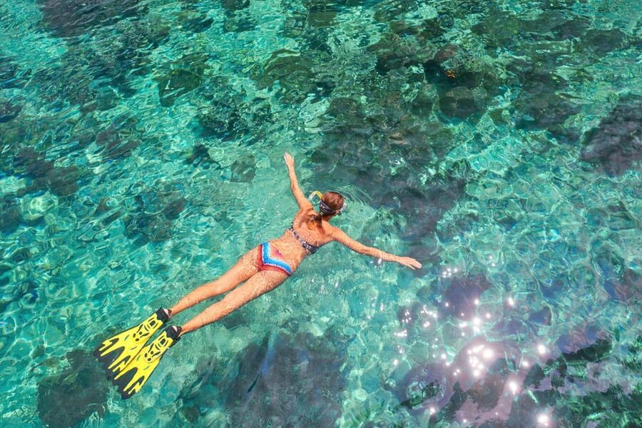 Snorkeling Tour of the Taormina Coast and Isola Bella - Getting ready for the first snorkeling stop