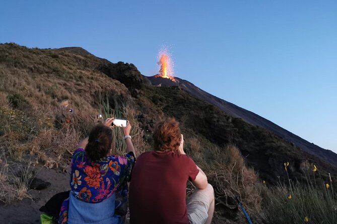 Stromboli: sunset trekking to Sciara del Fuoco - Ashàra - Reaching the Sciara del Fuoco at 400 Meters