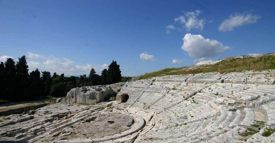 Syracuse: Neapolis and Greek Theater guided tour - The Greek Theater and views across the harbor