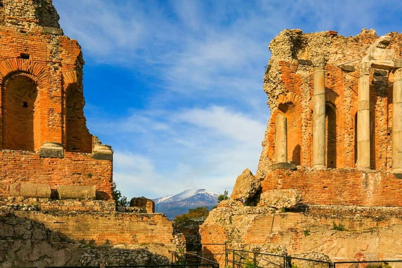 Taormina: Ancient Theater Skip-the-Line Ticket & Audio Guide - Walking through the Greek and Roman remains