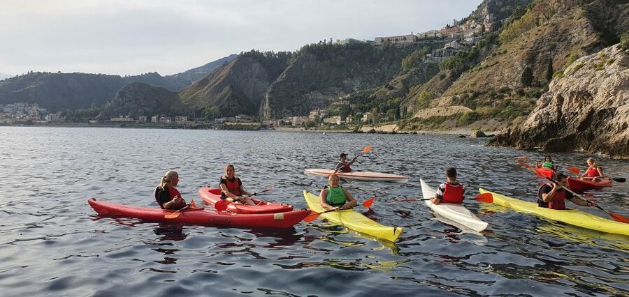 Taormina: Kayak Coastal Tour to Isola Bella and Blue Grotto - Fico Rock and the Open-Water Turnaround