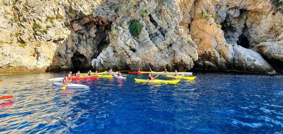 Taormina: Kayak Coastal Tour to Isola Bella and Blue Grotto - Dolphins, Swimming, and the Feel of the Day