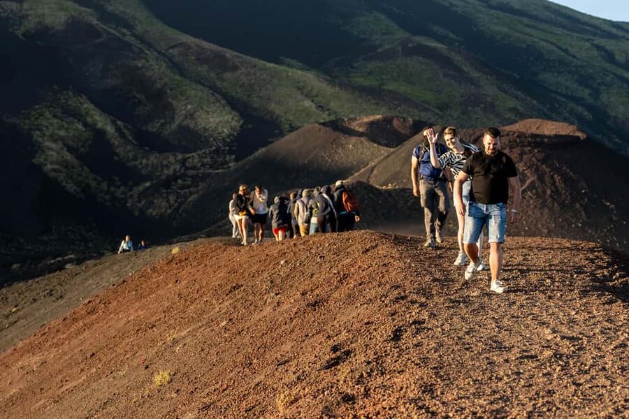 Taormina: Mount Etna Sunset Tour with Cave Visit and Tasting - From Taormina to the upper slopes