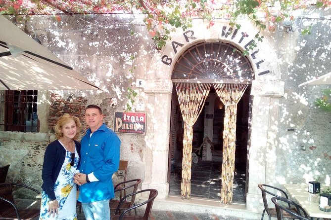 Taormina: Private/Guided Godfather with Authentic Pizza Tasting - Santa Lucia and the wedding setting