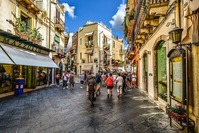Taormina Private Walking Tour: Explore Top Sights & Hidden Gems - Piazza IX Aprile and Taormina’s first big view