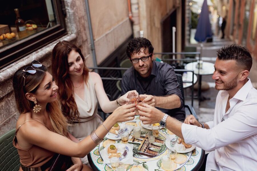 Taormina: Shared or Private Food & Wine Walking Tour - Stop two: land food, red wine, and a more casual spread