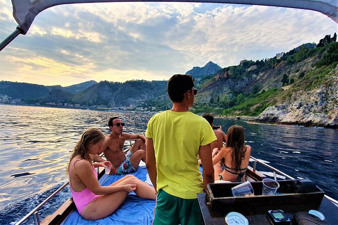 Taormina Sunset Aperitif on-Board - Baia delle Sirene and the final water stop