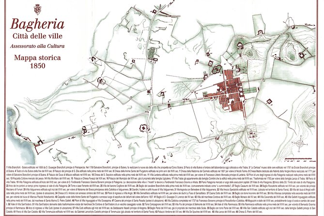 Tour of Villa Palagonia and Street Food itinerary in Bagheria - Palazzo Butera and the route toward the sea