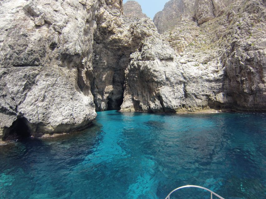 Trapani: Marettimo Island and Sea Caves Boat Tour with Lunch - Guides, group size, and the pace of the day