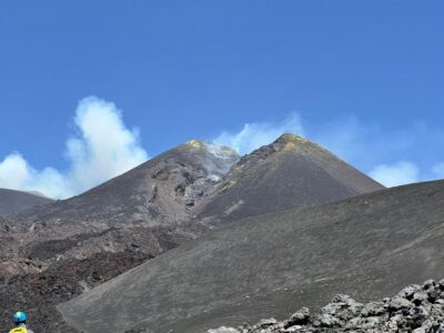 Trekking at 3000 meters on Etna